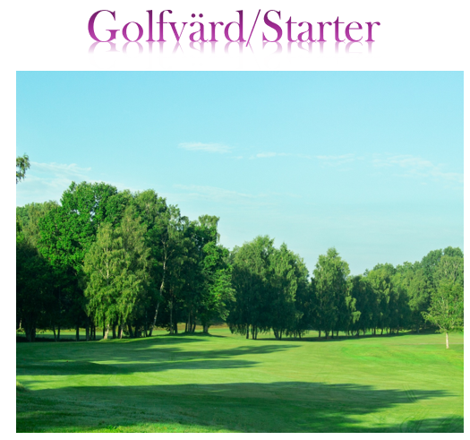 Golfvärd/Starter